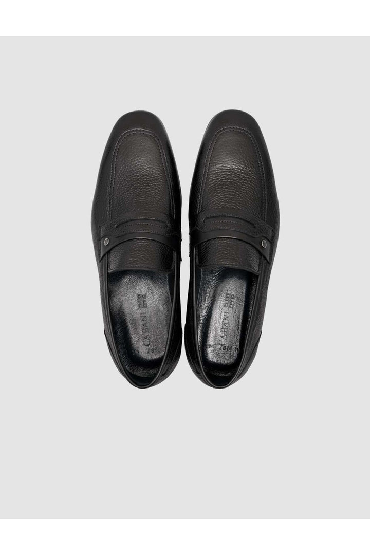 Cabani Shoes %100 Cuir véritable Chaussures Loafer pour homme Noir - Noir