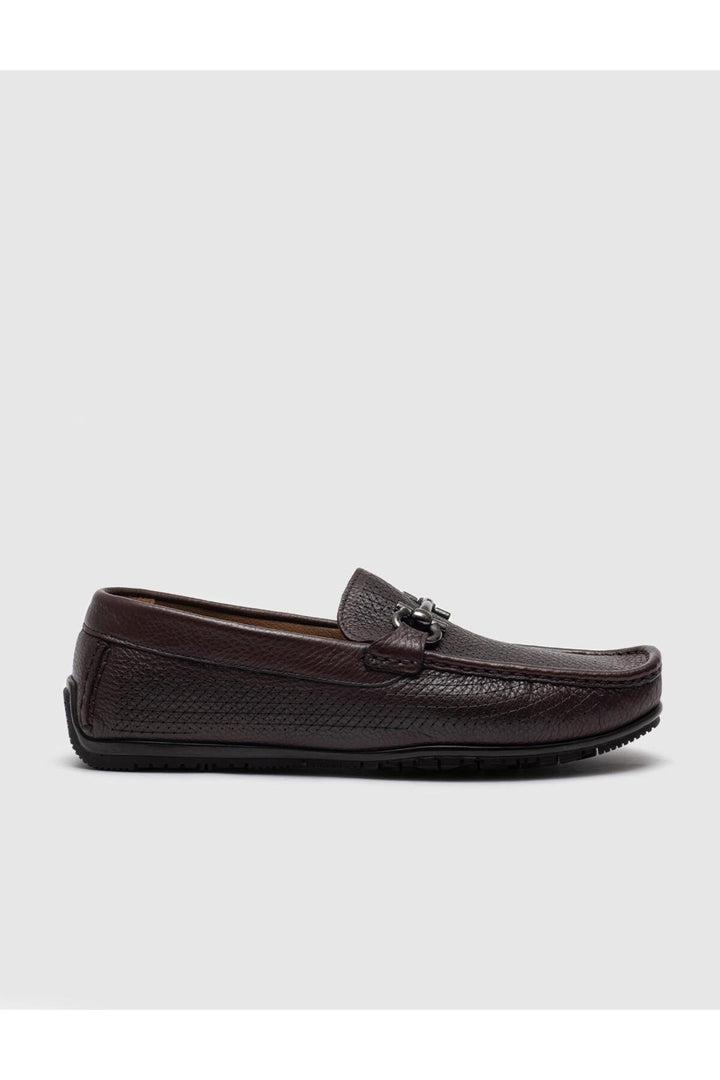 Cabani Shoes Mocassins pour hommes en cuir véritable marron - Marron