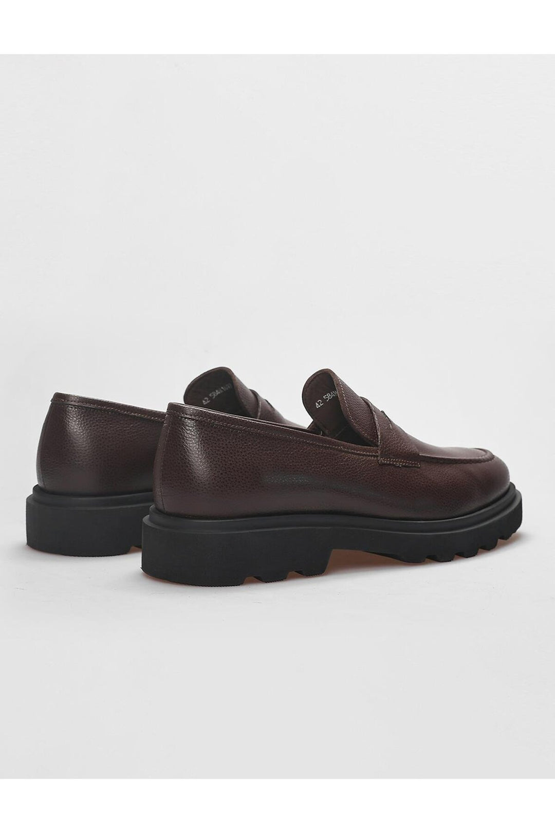 Cabani Shoes Chaussures de ville pour hommes en cuir véritable marron - Marron
