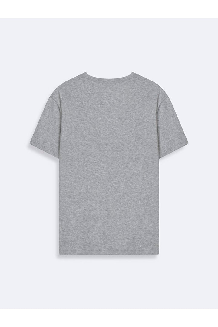 LTB T-shirt Gris Relaxed Fit Imprimé Varsity - Gris