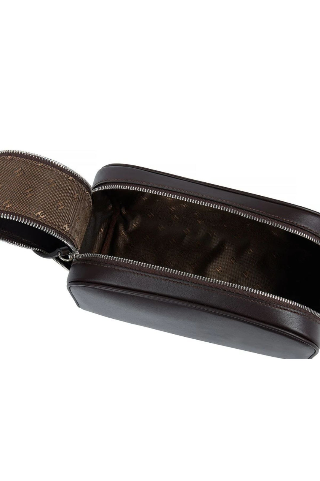 helmbrook Trousse à maquillage de voyage en cuir fait main Winfred