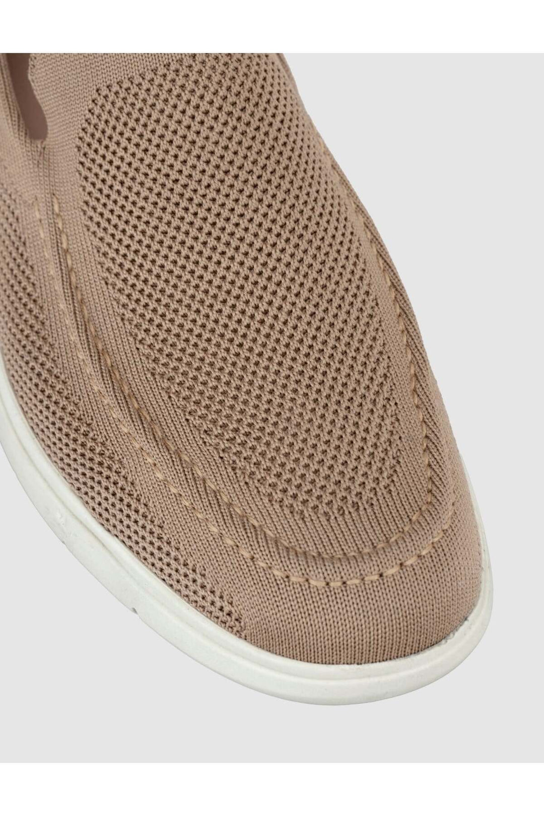 Cabani Shoes Chaussures décontractées pour hommes en tricot à semelle légère couleur vison - Vison