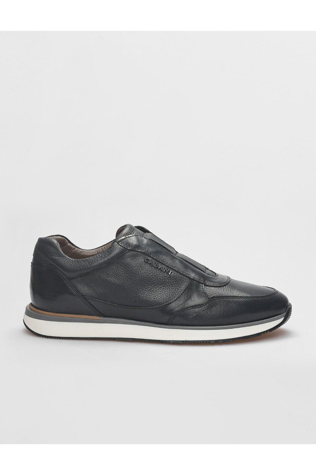 Cabani Shoes Chaussures de sport pour hommes en cuir véritable bleu marine - Bleu marine