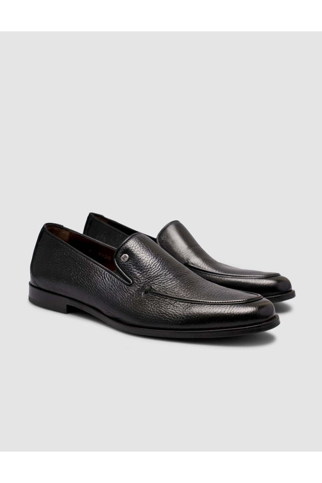 Cabani Shoes Chaussures classiques slip-on en cuir véritable noir pour homme - Multicolore