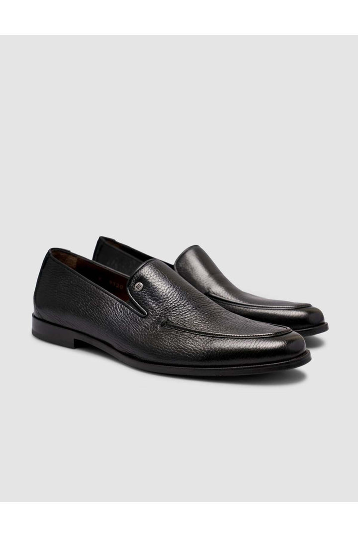 Cabani Shoes Chaussures classiques slip-on en cuir véritable noir pour homme - Multicolore