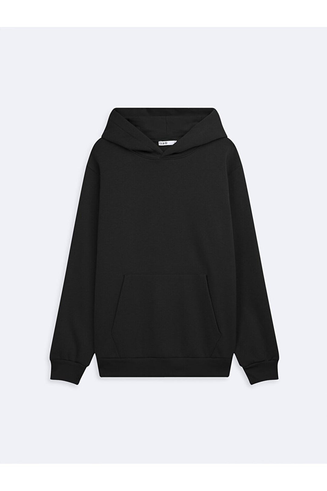 LTB Sweat noir à capuche et manches longues Bass