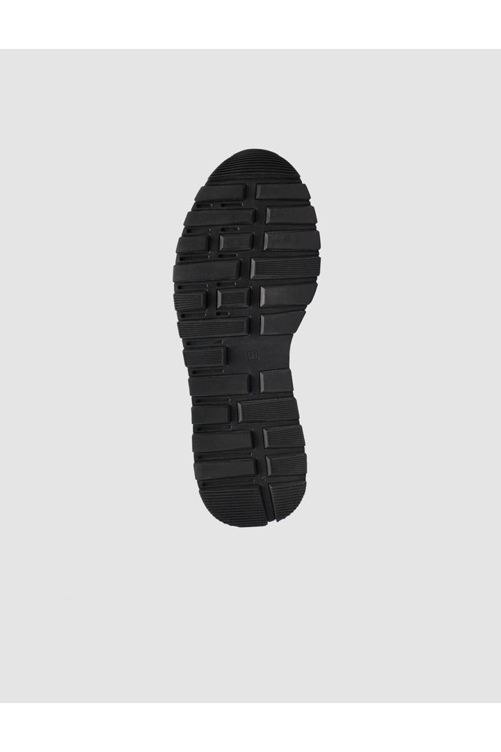 Cabani Shoes Chaussures de sport pour hommes en cuir véritable texturé noir à lacets. - Multicolore
