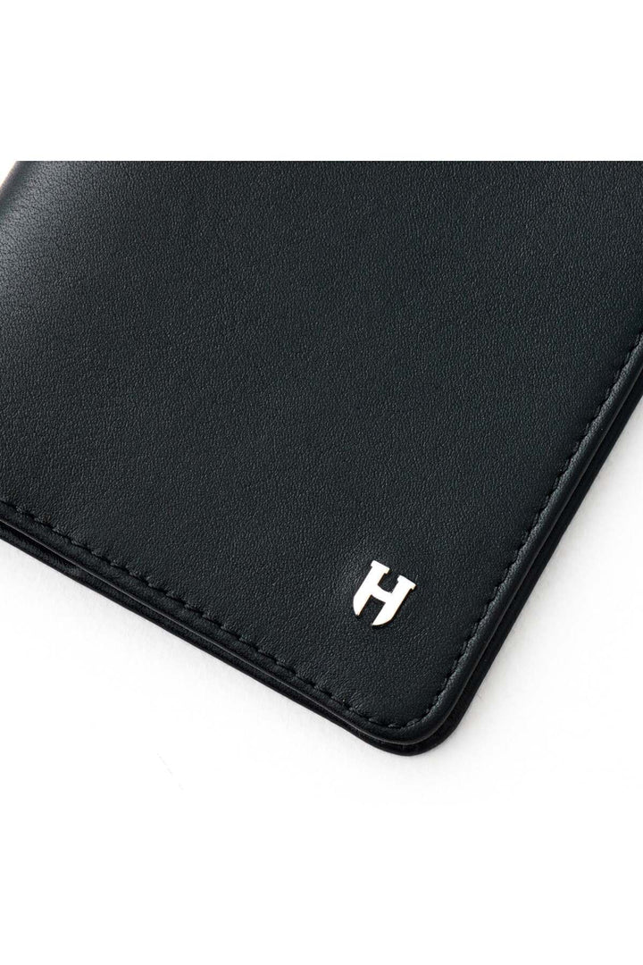 Helmbrook Housse de passeport protégée Rfid en cuir véritable noir unisexe fabriqué à la main par Milton