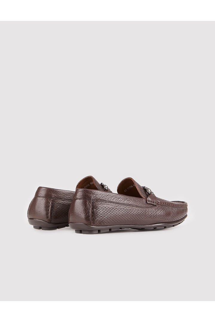Cabani Shoes Chaussures Loafer pour hommes en cuir véritable marron - Multicolore