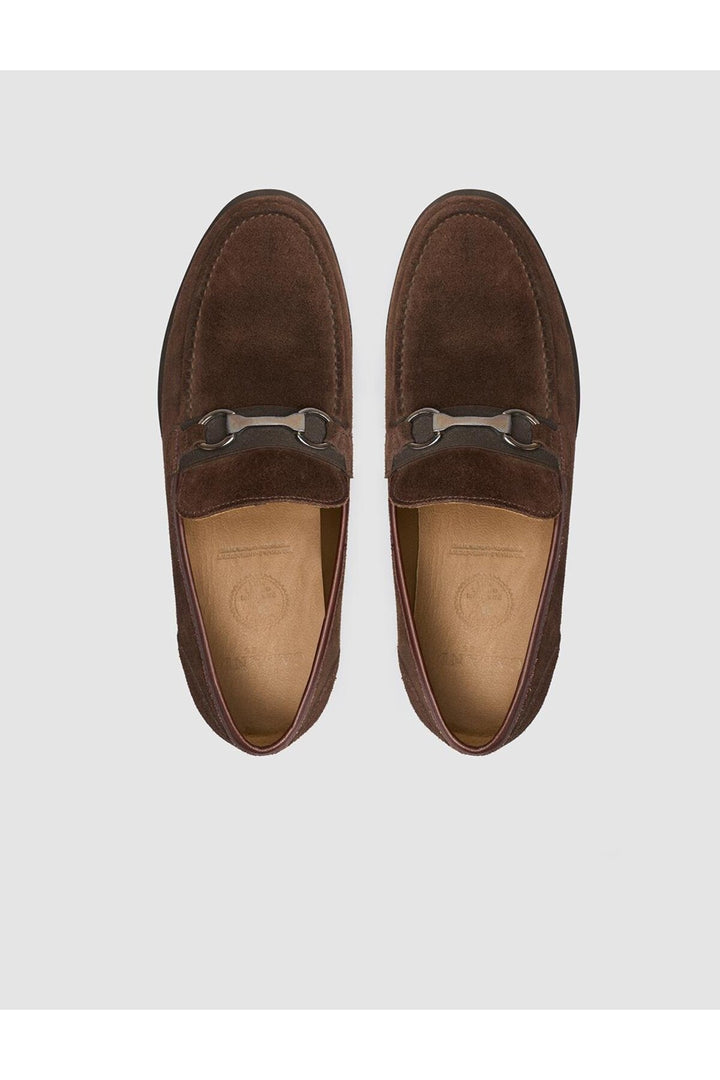 Cabani Shoes Chaussures décontractées pour hommes en cuir véritable suédé marron - Marron