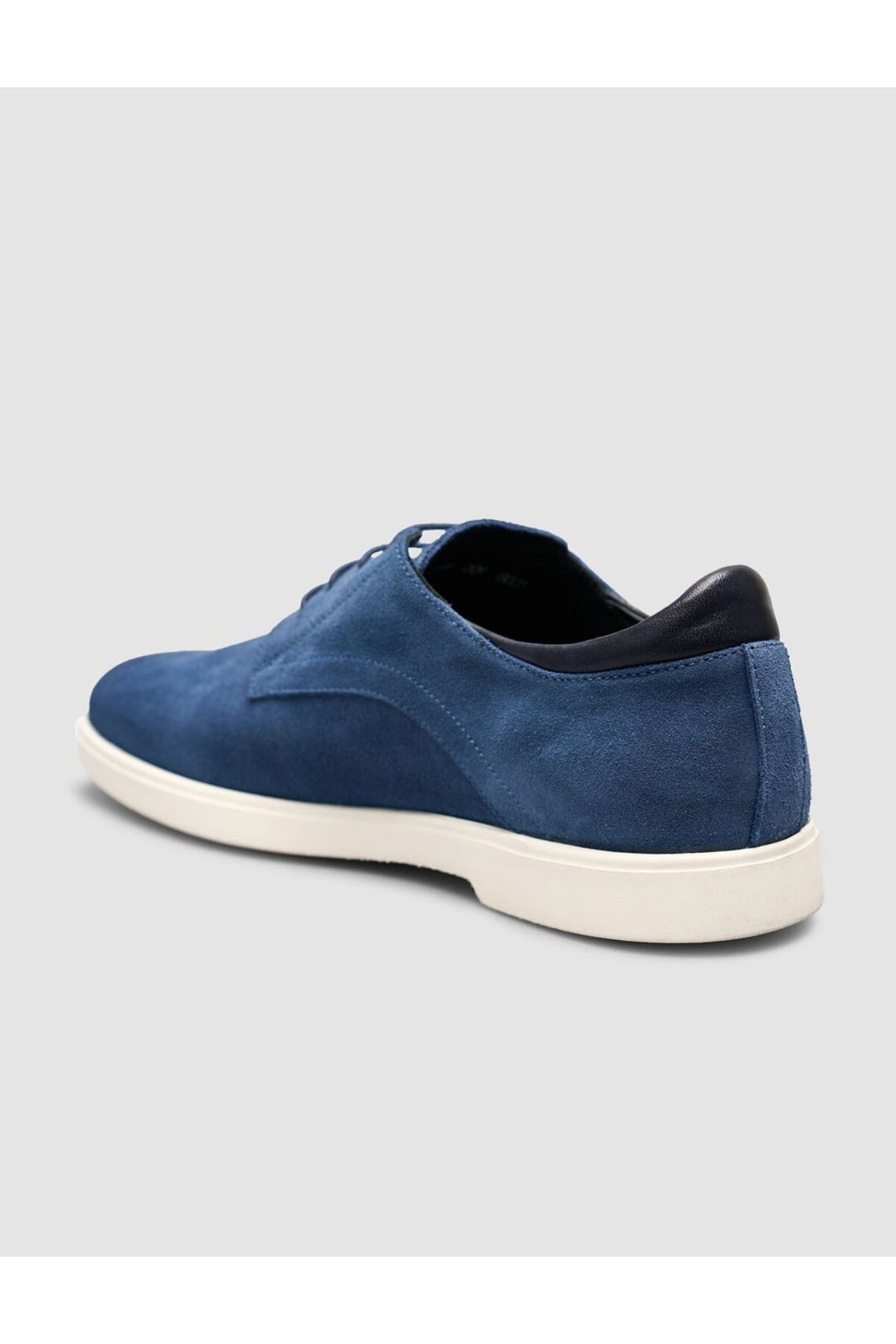 Cabani Shoes Chaussures pour hommes en cuir véritable de veau à lacets bleu - Multicolore