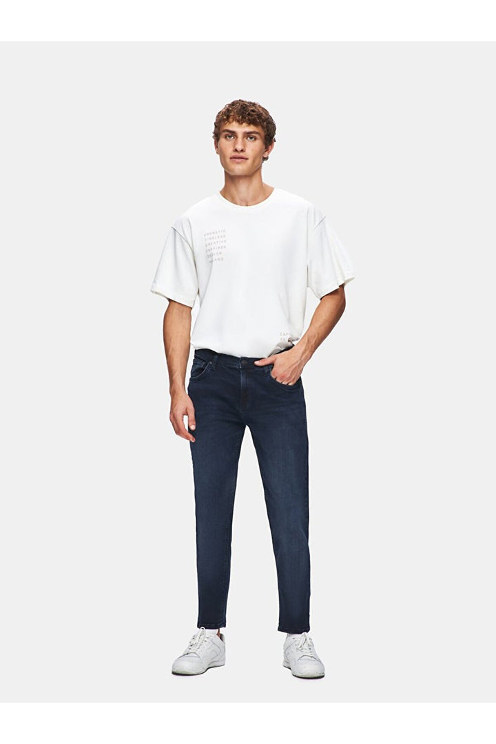 LTB Pantalon en jean taille moyenne Smarty slim - Bleu foncé