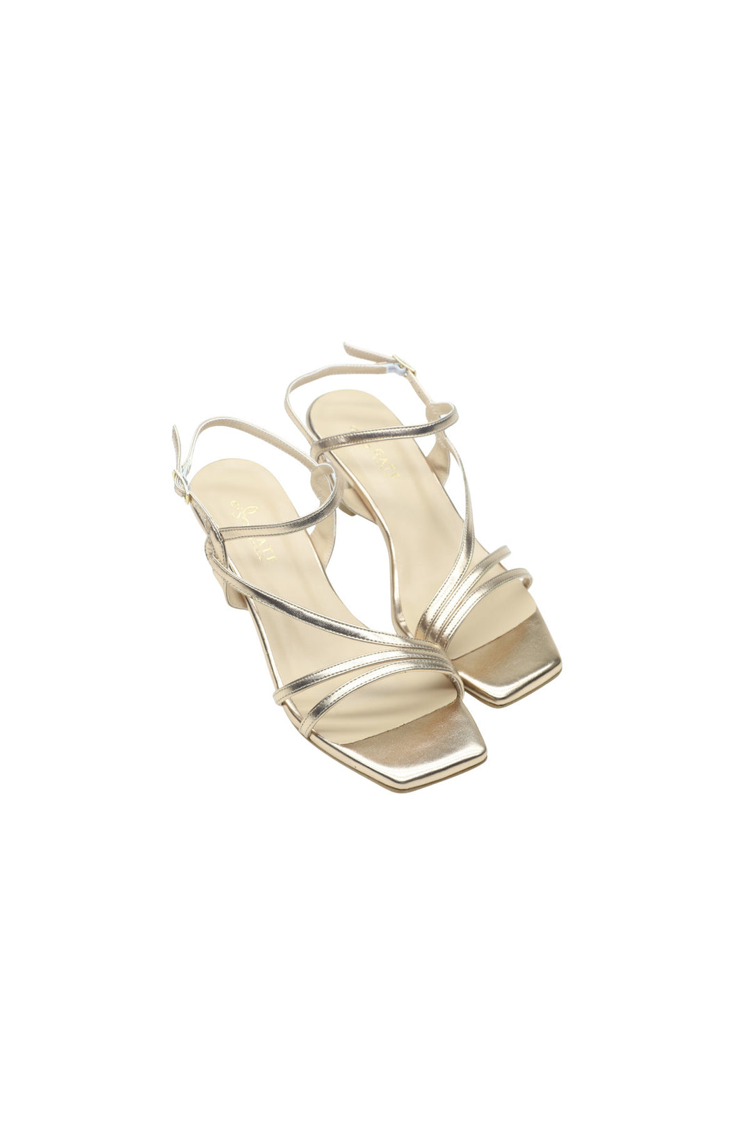 Wavelys PERLA Chaussures de soirée élégantes à talons hauts pour femmes - Doré