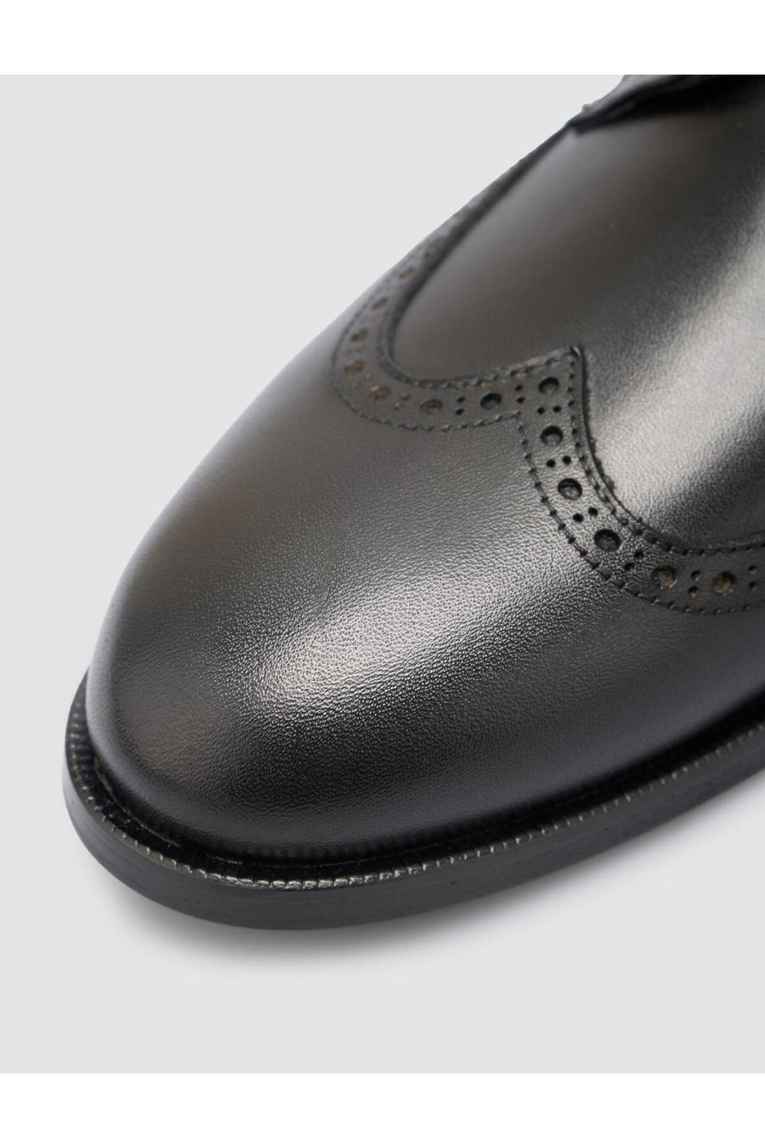 Cabani Shoes Chaussures classiques pour hommes en cuir véritable avec détails en lacets, noires. - Multicolore
