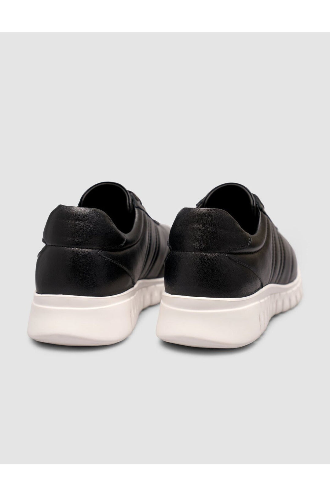 Cabani Shoes Baskets à lacets pour femmes en cuir véritable noir - Multicolore