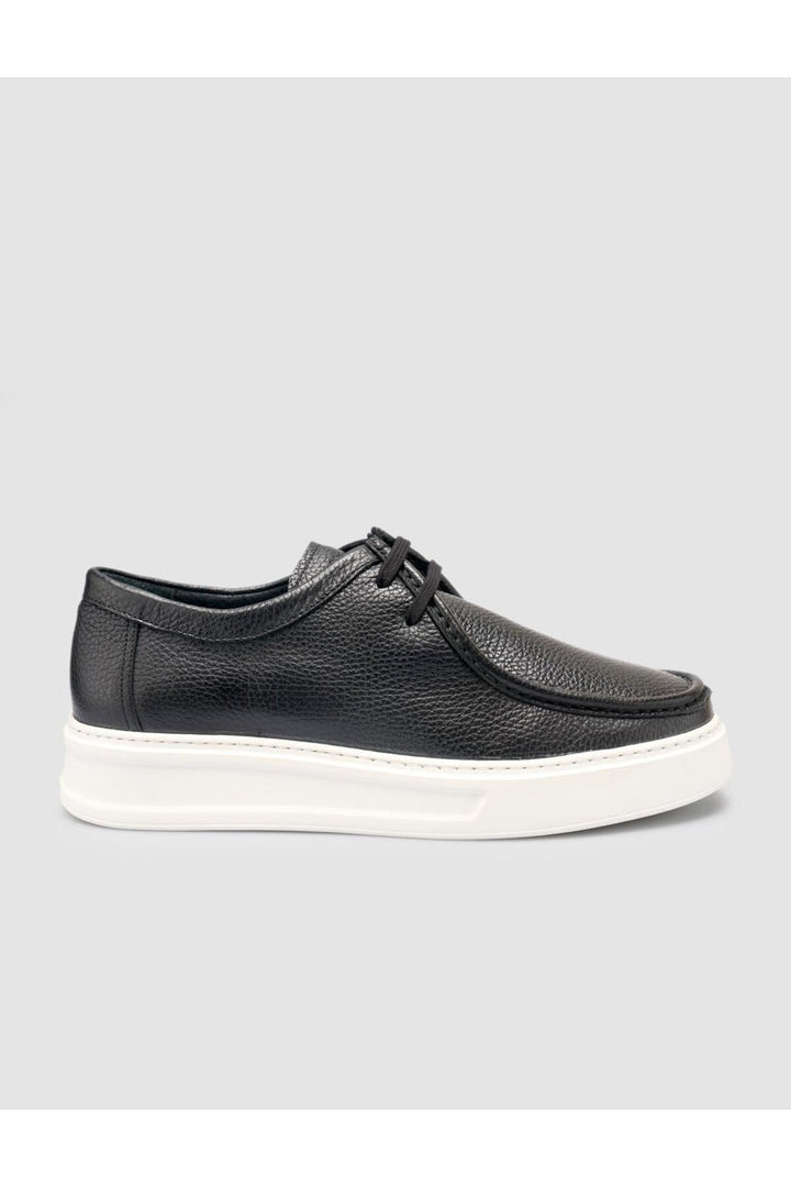 Cabani Shoes Chaussures de ville pour hommes en cuir véritable noir 100% - Noir