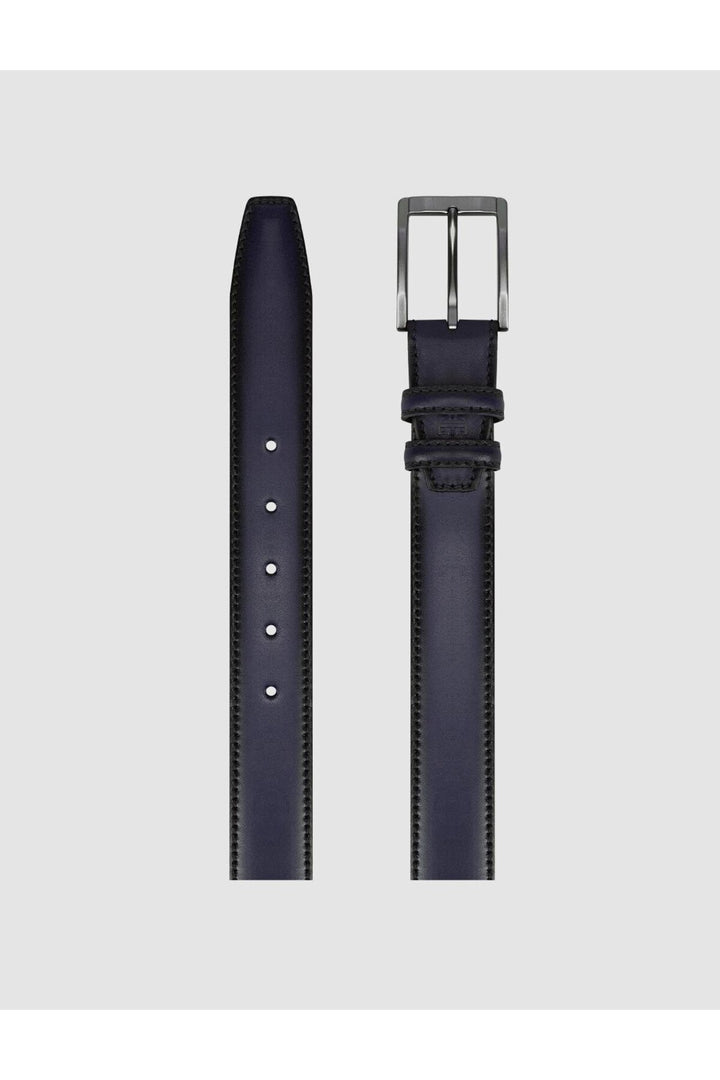 Cabani Shoes %100 Cuir Véritable Ceinture Quotidienne pour Homme Bleu marine 4 cm - Bleu marine