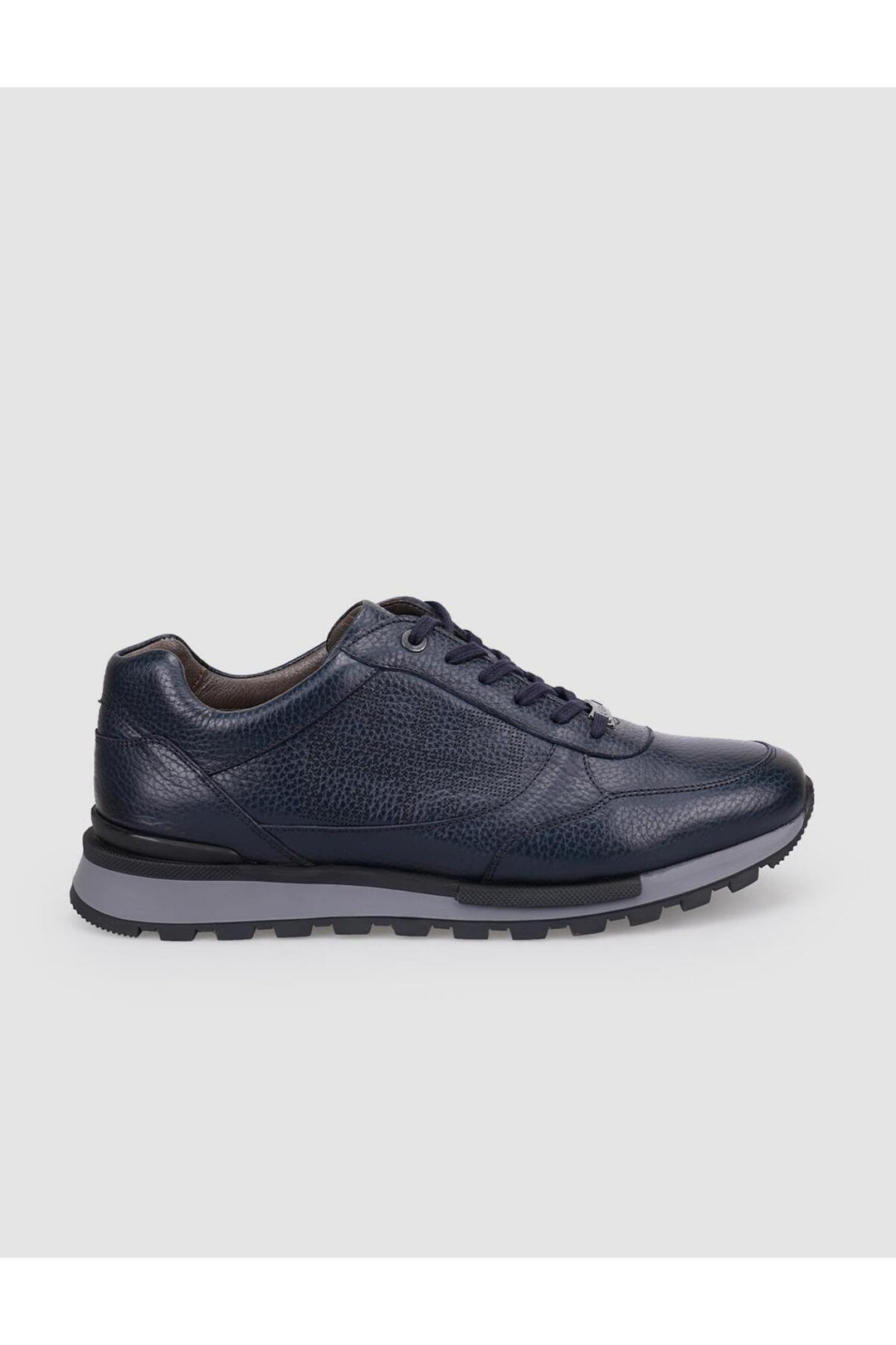Cabani Shoes %100 Cuir Véritable Chaussures de Sport pour Hommes à Lacets Bleu marine - Bleu marine