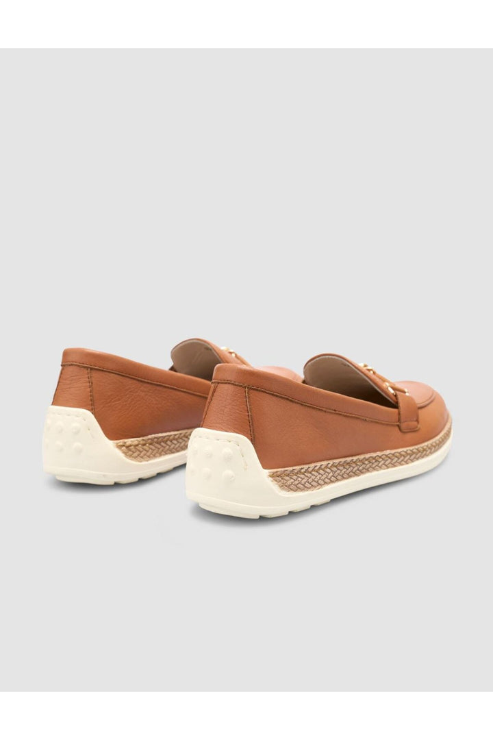 Cabani Shoes %100 Cuir véritable Mocassins femme Tabac - Tabac