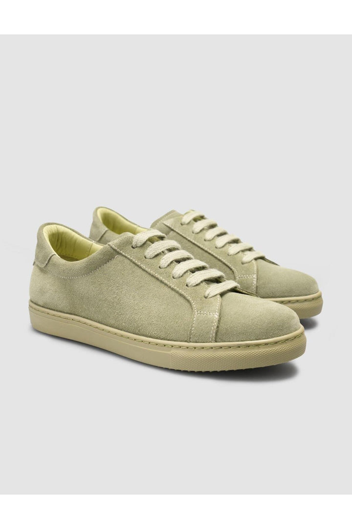 Cabani Shoes MonaMae Baskets Femme Suède Vert - Vert