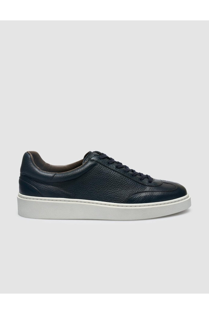 Cabani Shoes %100 Cuir véritable Bleu marine Chaussures de sport pour hommes - Bleu marine