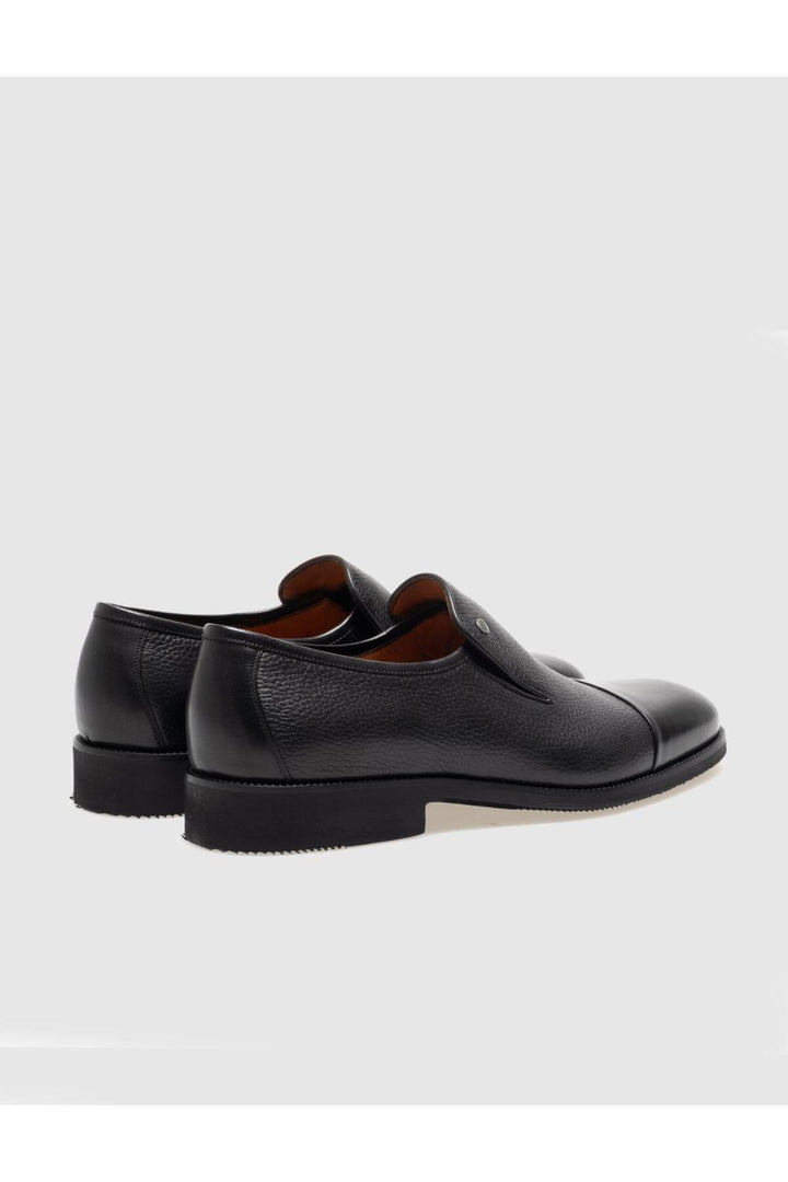 Cabani Shoes Chaussures classiques pour hommes en cuir véritable noires - Multicolore
