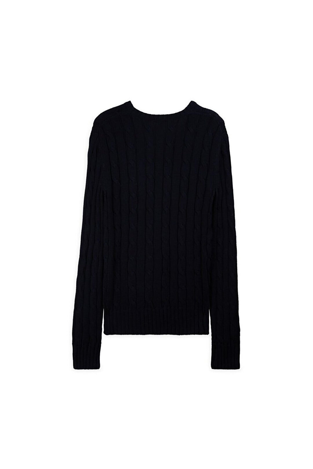 LTB Maille à manches longues et col en V Pull bleu marine