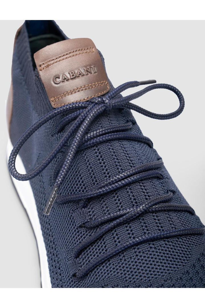 Cabani Shoes Chaussures de sport pour homme Napoli en tricot Bleu marine - Bleu marine
