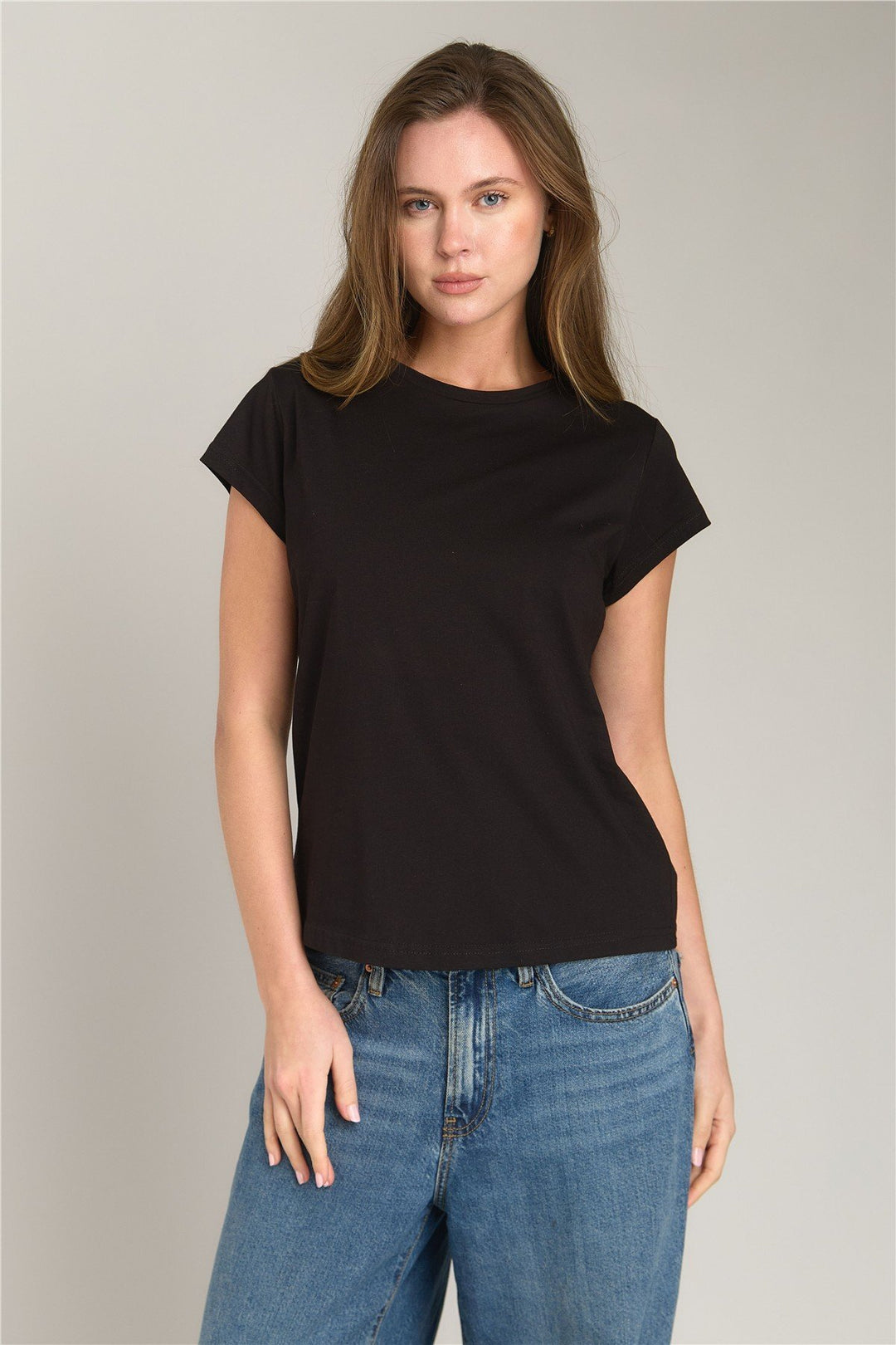Lovely Things INA Basic T-shirt Haut de Vêtement Pyjama - Noir