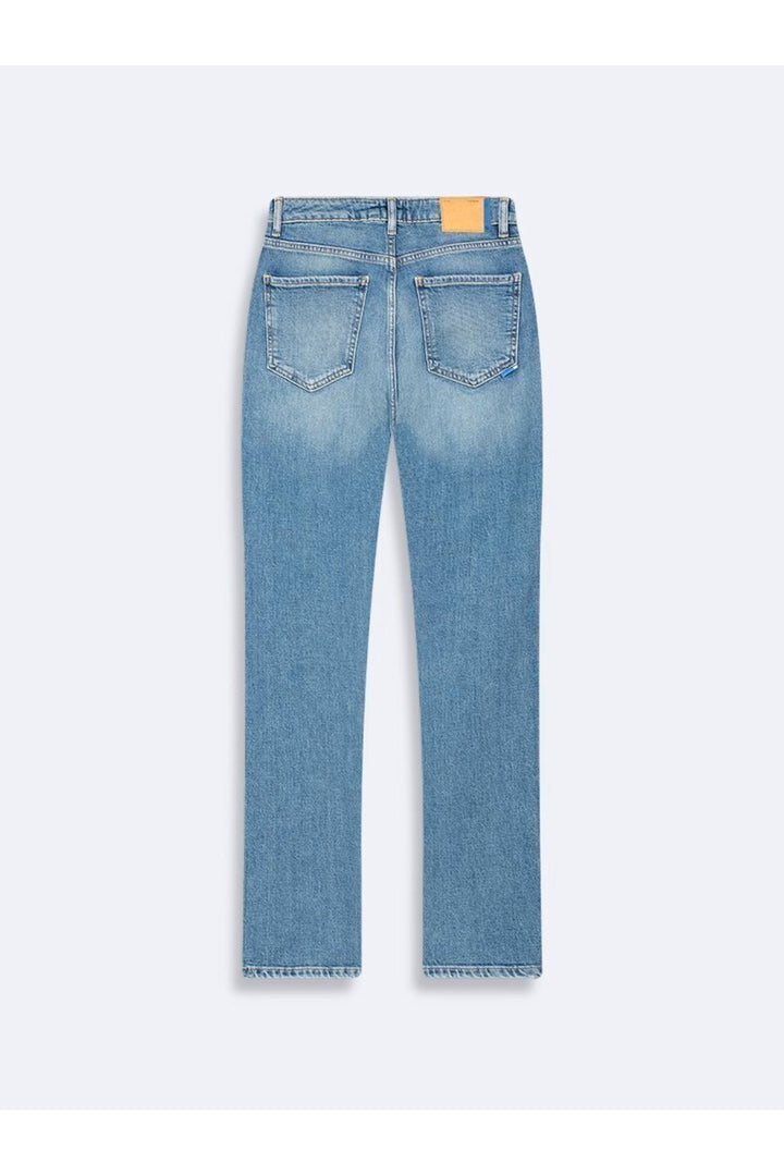 LTB Pantalon en Jean Taille Haute Slim étroit jambe Ronna B Mid Indigo - Bleu