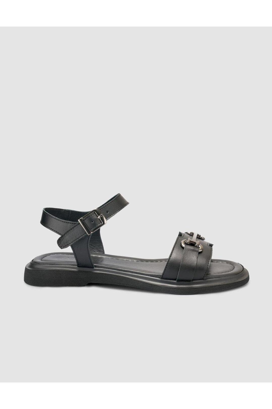 Cabani Shoes %100 Cuir véritable Sandales noires pour femmes - Multicolore