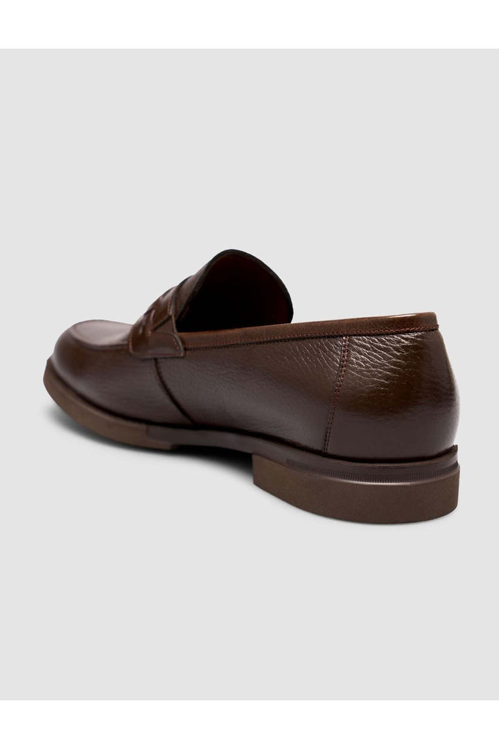 Cabani Shoes Homme Mocassins Classiques en Cuir Véritable Marron - Multicolore