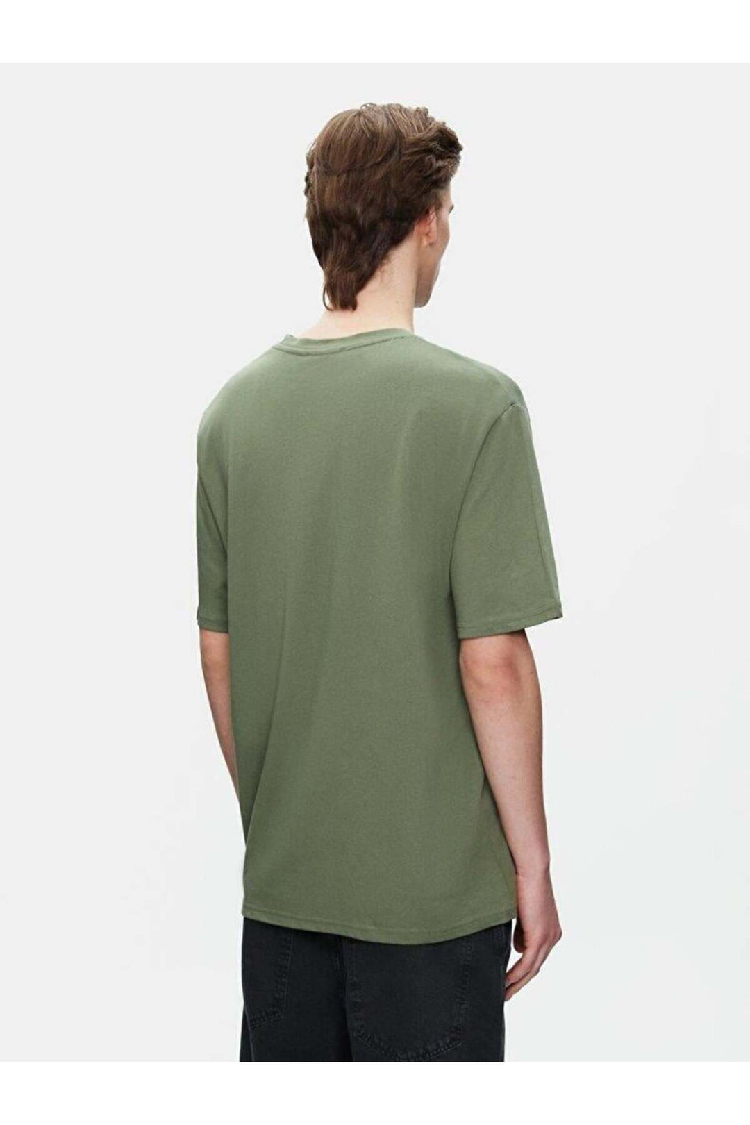 LTB T-shirt vert ample à manches courtes Zero Collar Pressure