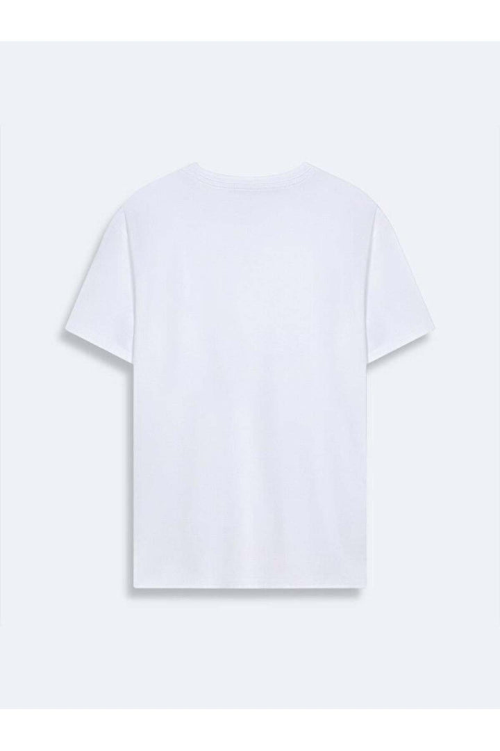 LTB T-shirt blanc slim à manches courtes Zero Collar Pressure