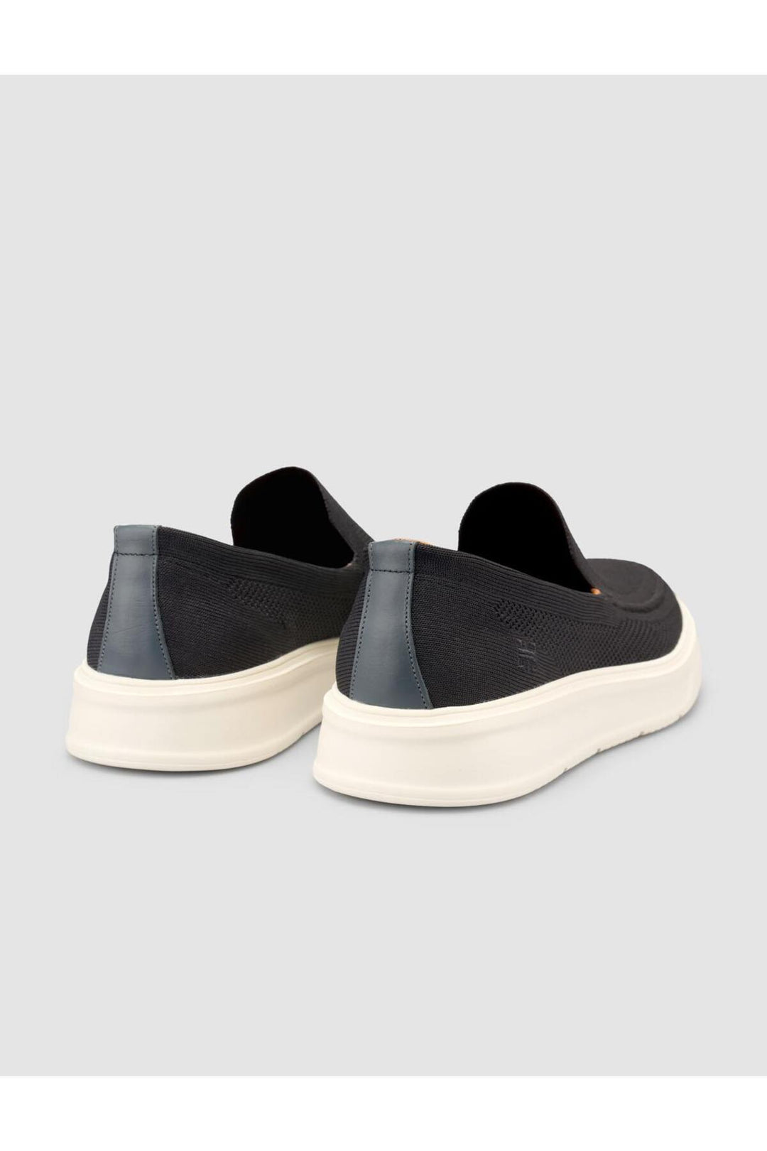 Cabani Shoes Chaussures de ville pour hommes sans lacets en tricot noires - Noir