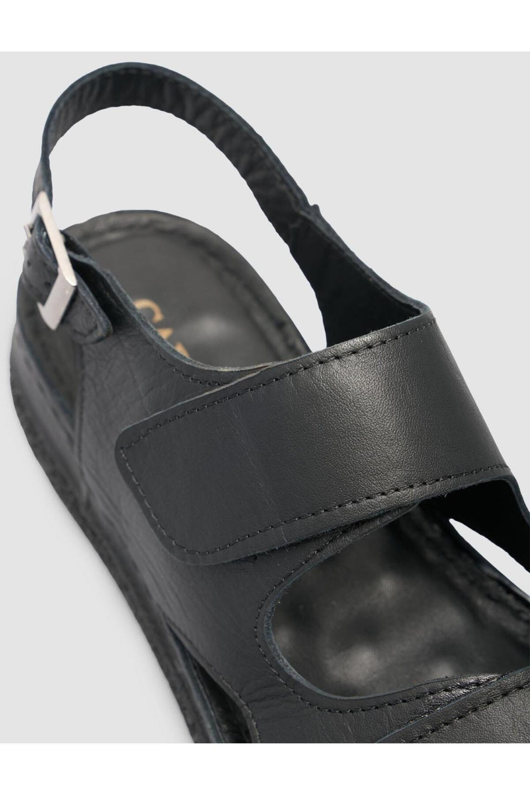 Cabani Shoes %100 Cuir véritable Sandales noires pour femmes - Multicolore