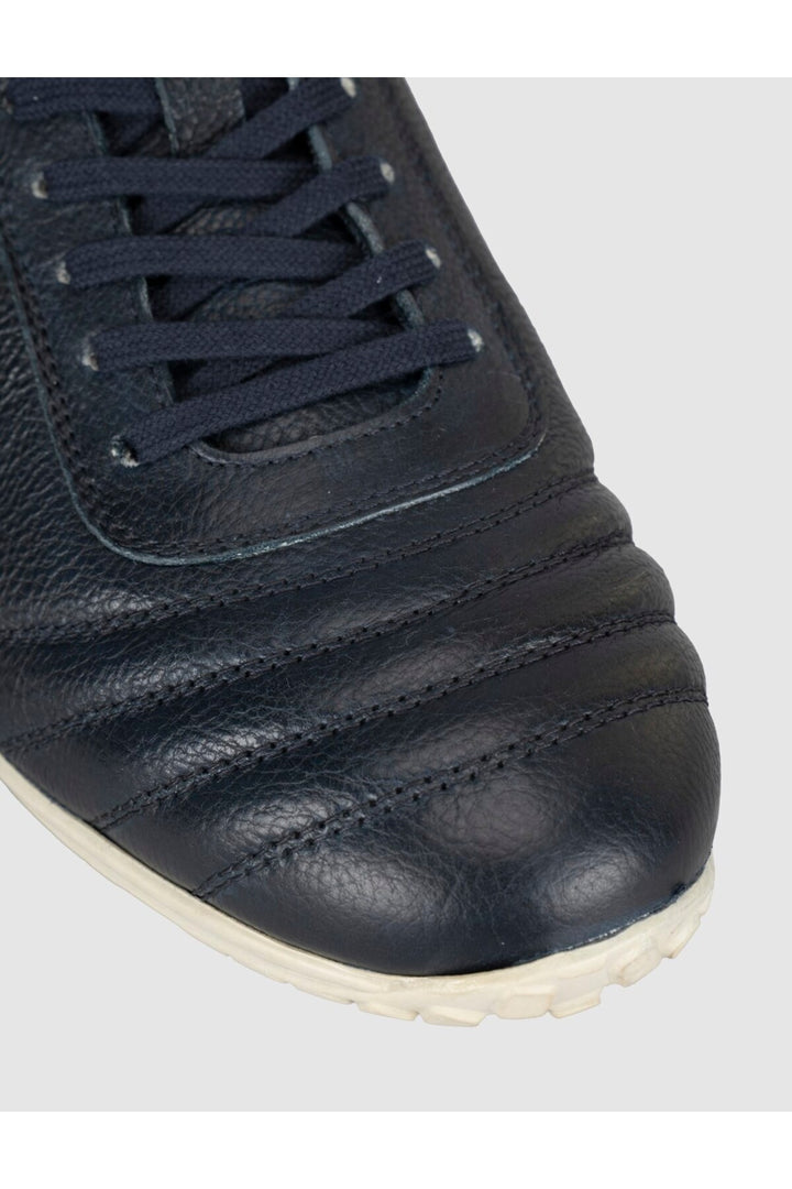 Cabani Shoes Chaussures de padel quotidiennes pour hommes en cuir véritable bleu marine - Multicolore