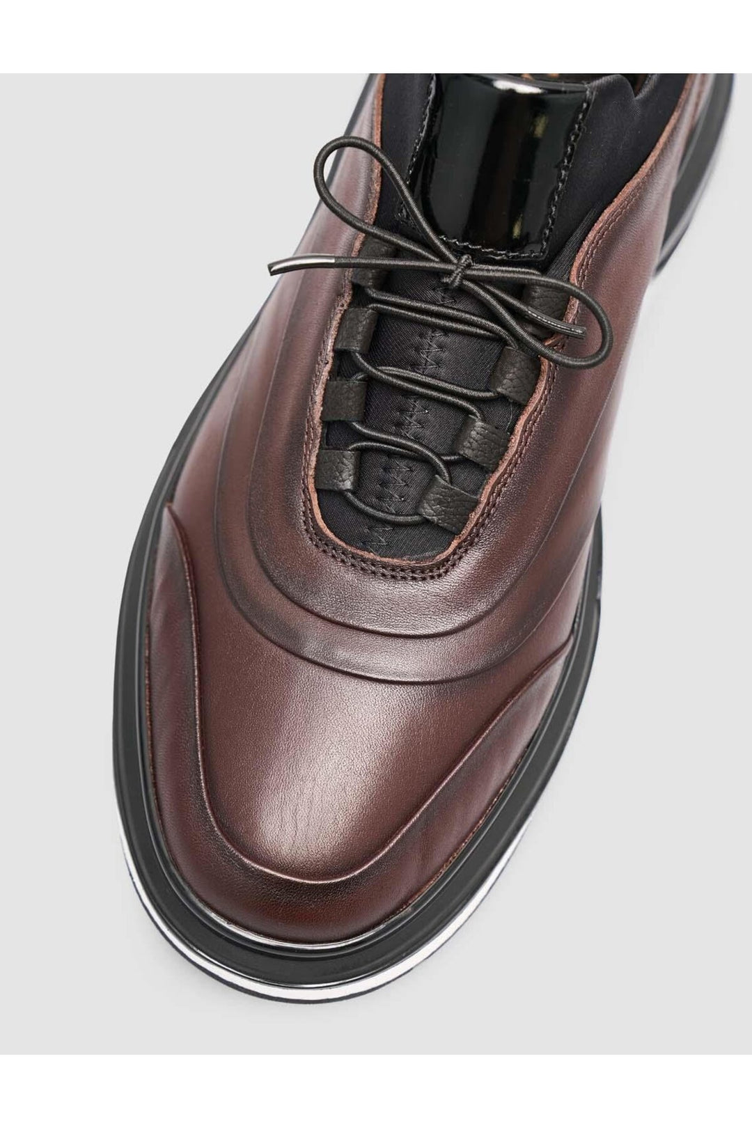 Cabani Shoes %100 Cuir véritable Baskets décontractées pour hommes Marron - Marron