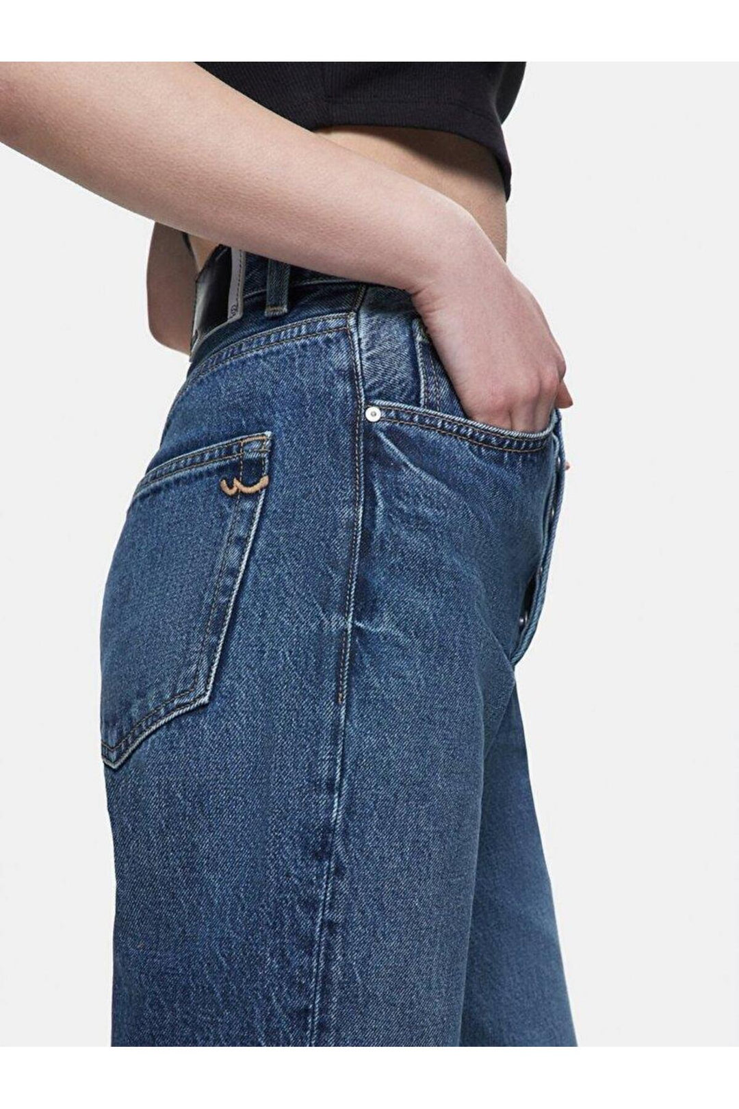 LTB Pantalon en jean taille haute uni Vanetta Celestia
