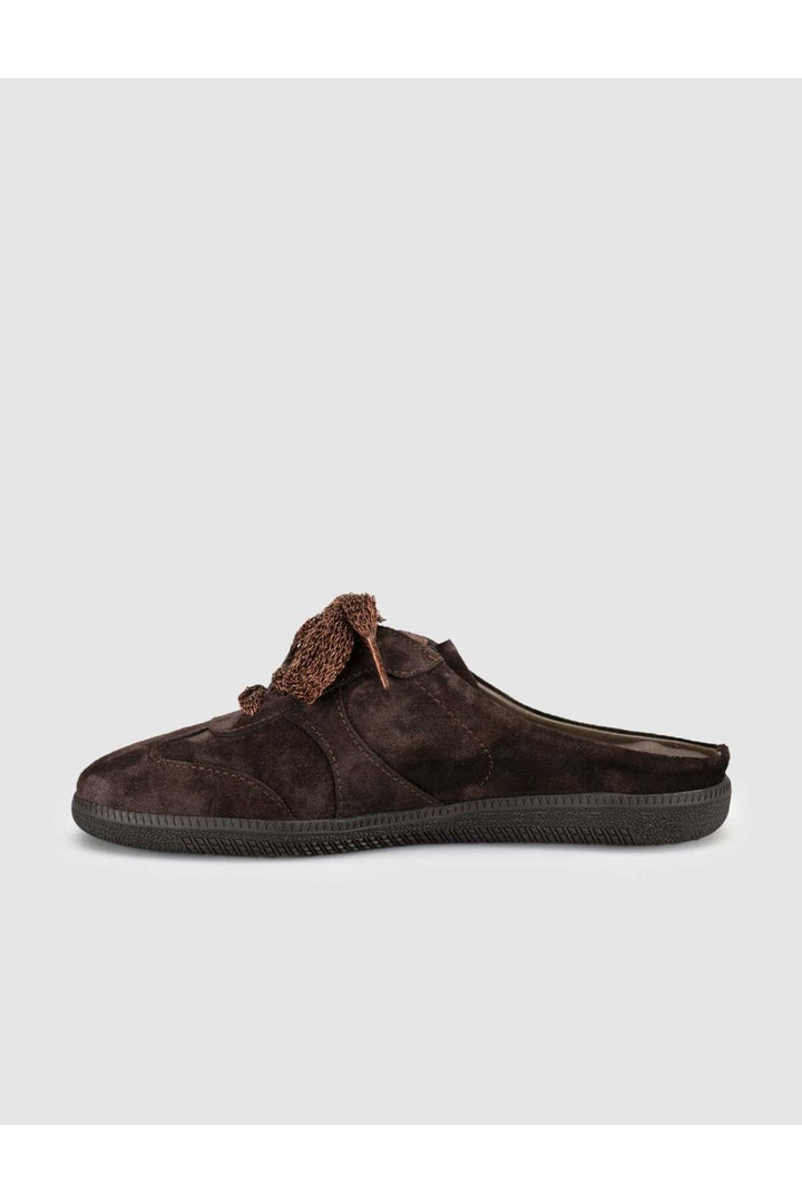 Cabani Shoes SoftWalk Chausson Femme en Cuir Suédé Marron - Multicolore