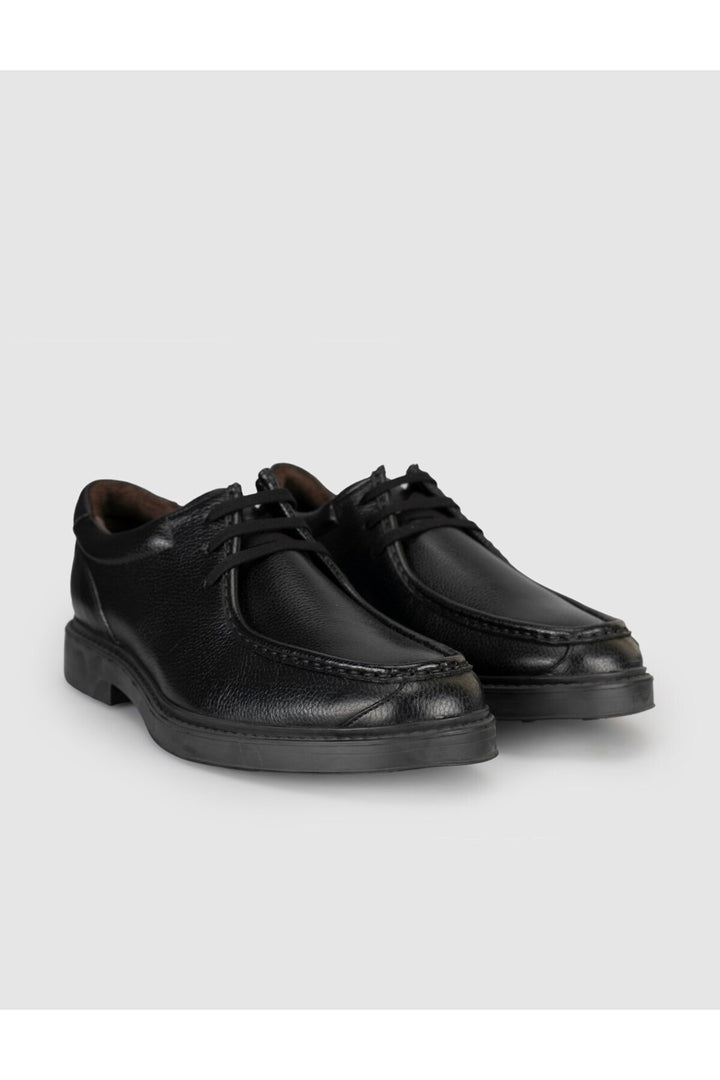 Cabani Shoes Chaussures décontractées pour hommes en cuir véritable noires - Multicolore