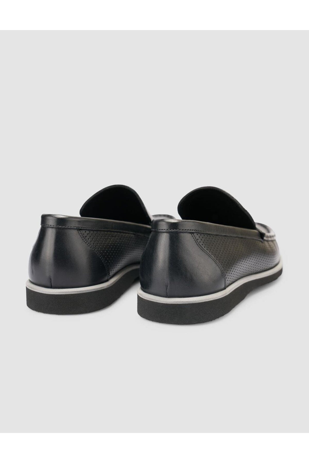 Cabani Shoes %100 Cuir véritable Noir Mocassins pour hommes - Multicolore