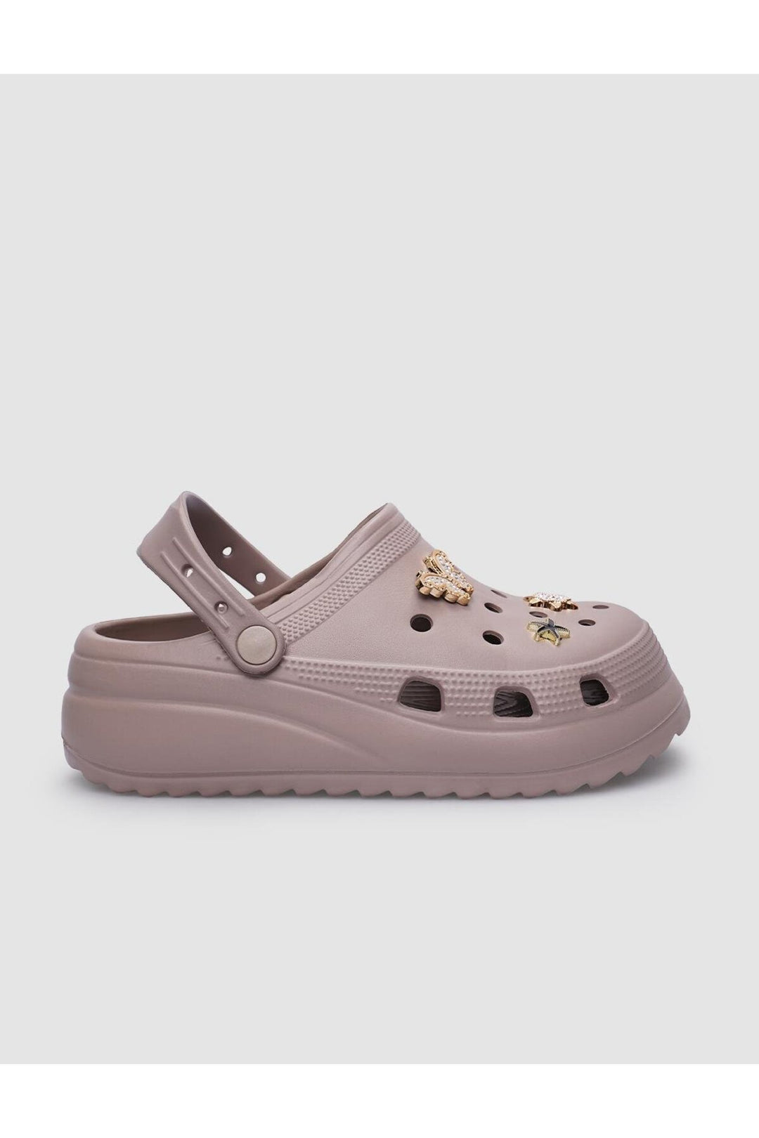 Cabani Shoes Snx Tongs en Eva pour Femme avec Détails en Pierre Vison - Vison