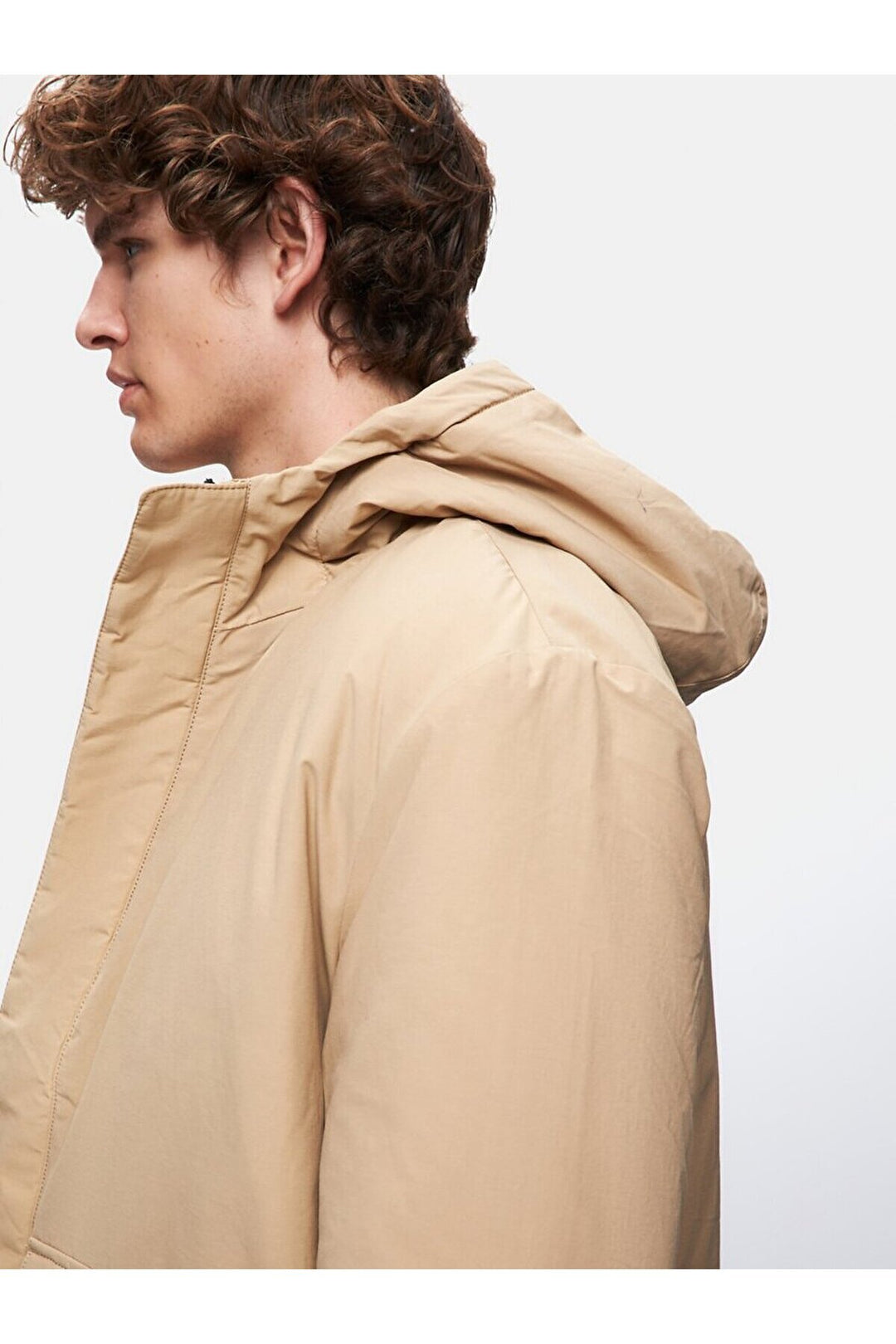 LTB Manteau à capuche gonflable beige