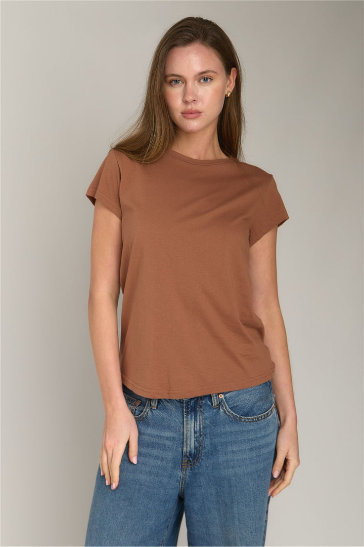 Lovely Things INA Basic T-shirt Haut Vêtement Pyjama - Brique