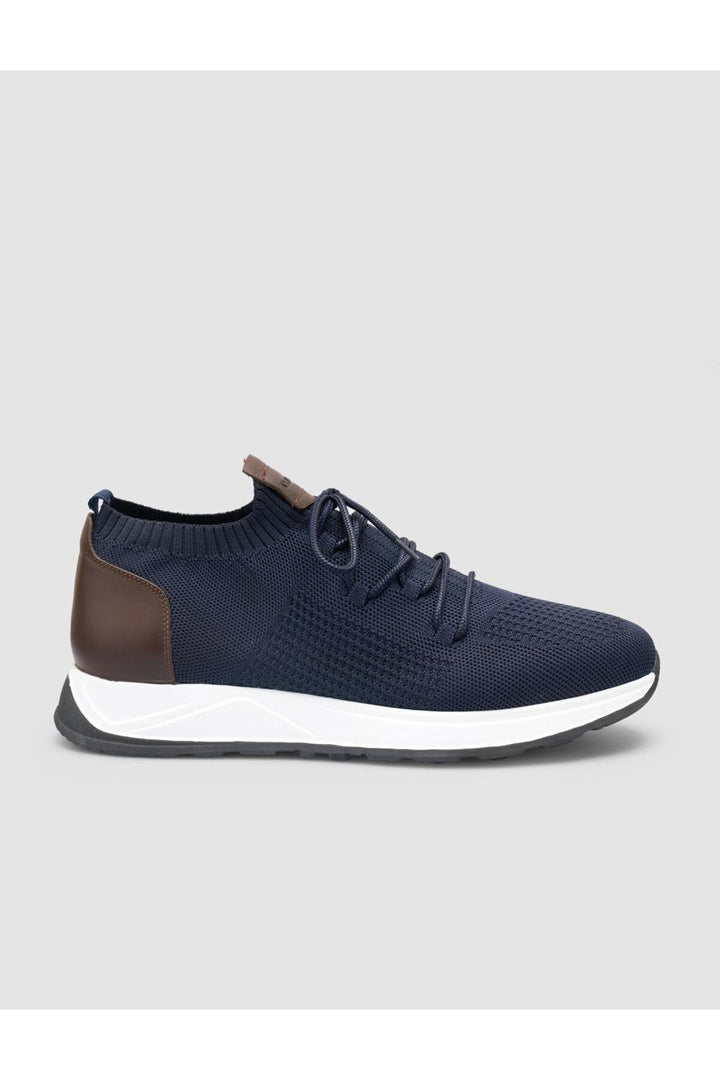 Cabani Shoes Chaussures de sport pour homme Napoli en tricot Bleu marine - Bleu marine