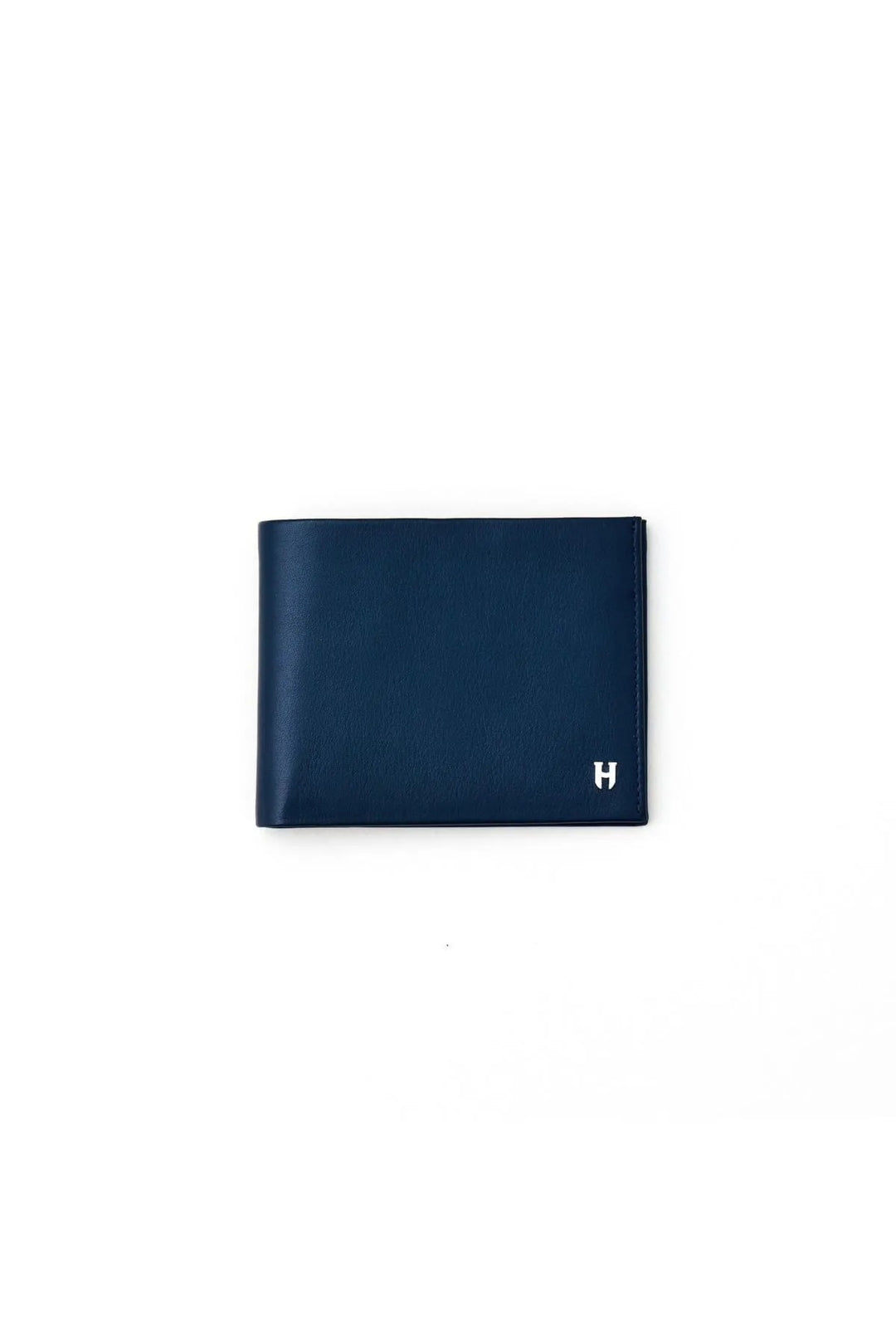 helmbrook Portefeuille en cuir véritable pour homme Design personnalisé Protégé RFID Tanner Bleu marine
