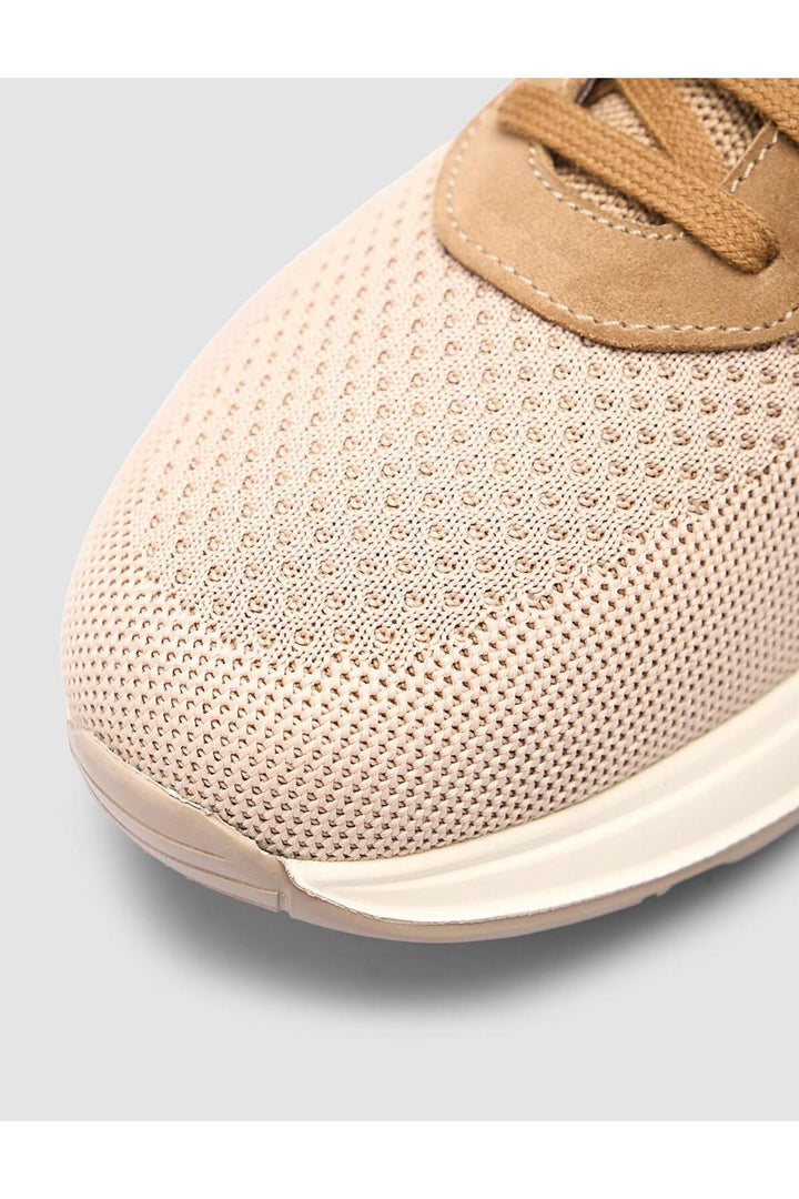 Cabani Shoes Chaussures de sport pour hommes en tricot beige Padova - Beige