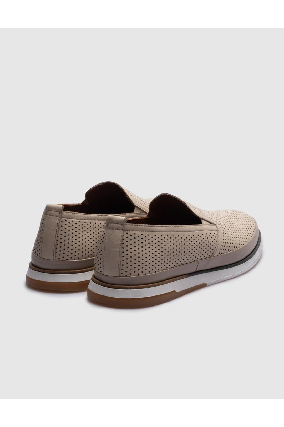 Cabani Shoes Chaussures de ville pour hommes en cuir véritable beige - Multicolore