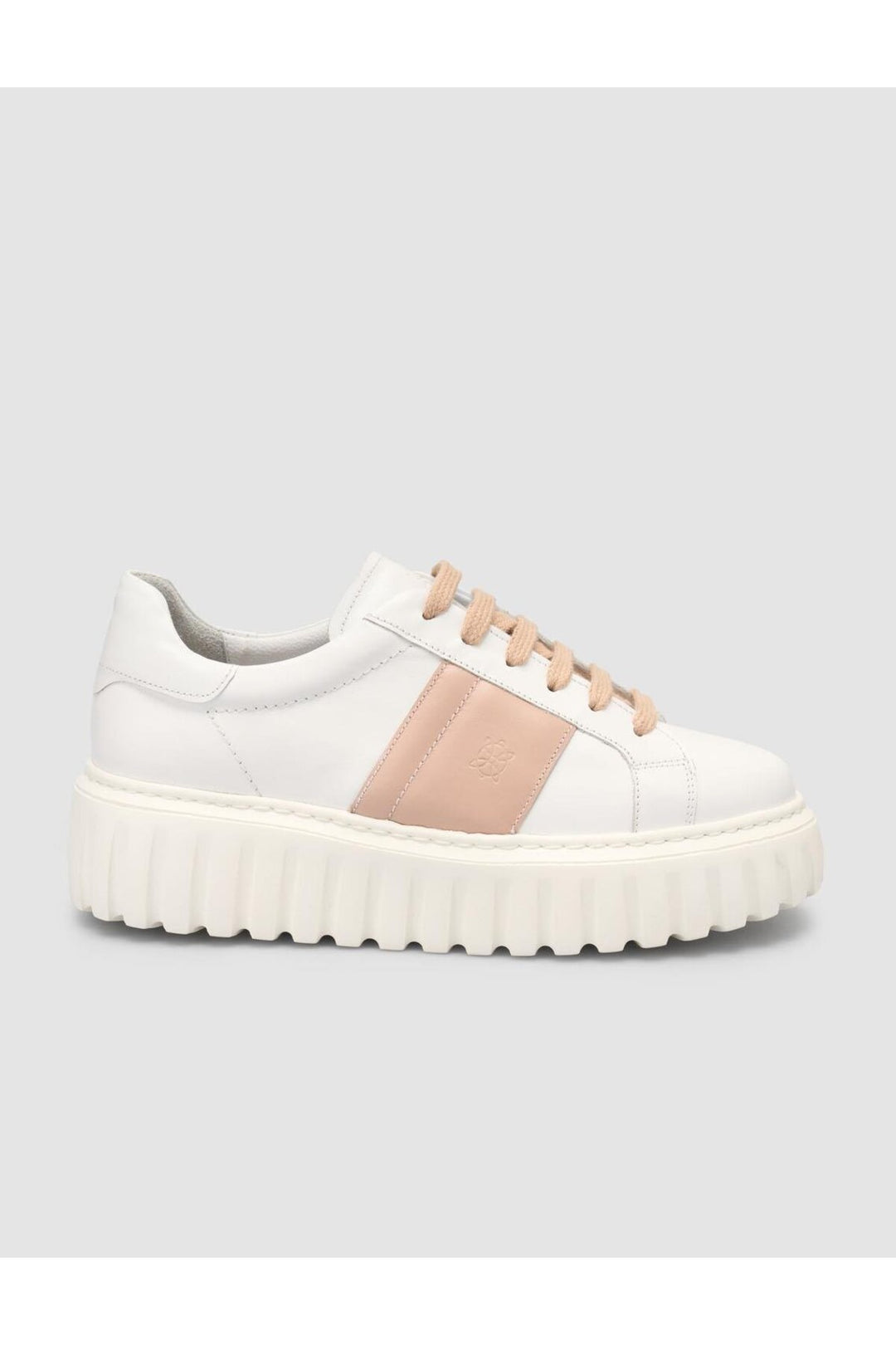 Cabani Shoes MonaMae 100% Cuir Véritable Blanc - Blanc / Poudre